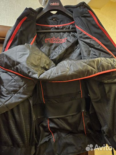 Мотокуртка кожаная мужская Rukka Aramos р.60