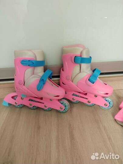 Коньки ледово - роликовые раздвижные 3 в 1 новые
