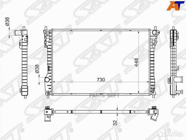 Радиатор охлаждения Форд Эксплорер 11