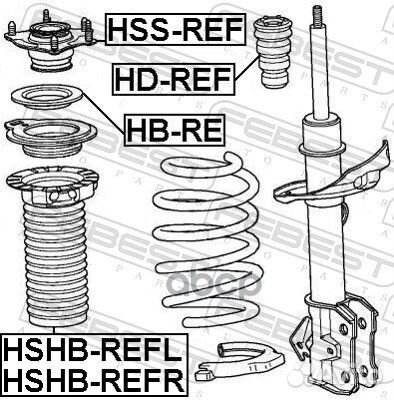 Опора амортизационной стойки перед прав/лев