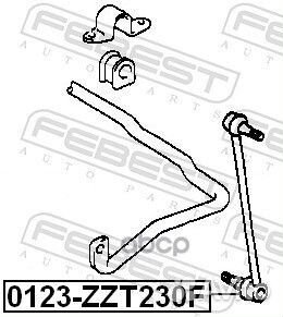 Тяга стабилизатора 0123-ZZT230F 0123-ZZT230F Fe