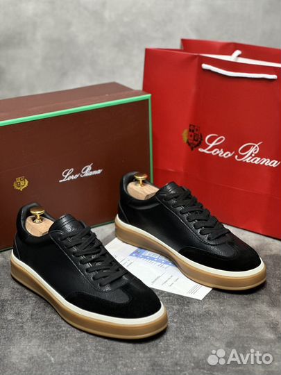 Мужские кожаные кеды