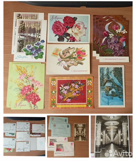 Открытки, блокноты, альбомы, значки