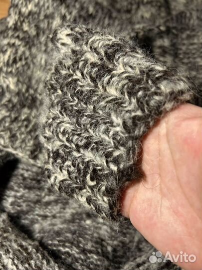 Свитер вязанный шерстяной колючий р50 унисекс