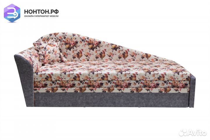 Диван выкатной Милана эконом бежево-серый