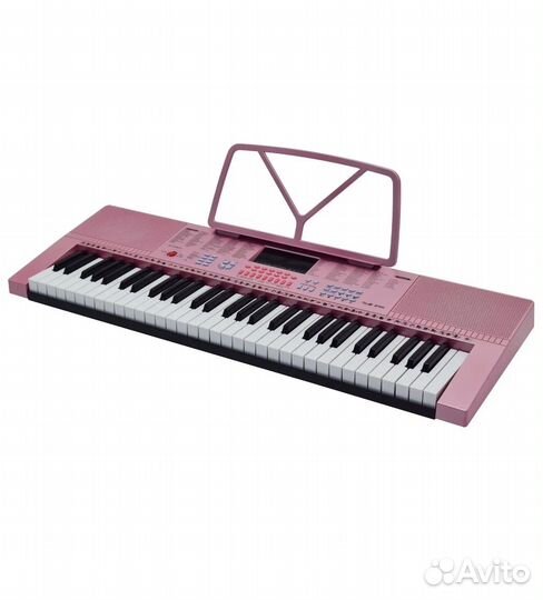 Синтезатор обучающий Attivio 61 клавиша розовый