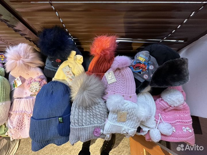 Зимние шапки, шарфы, варежки, перчатки оптом