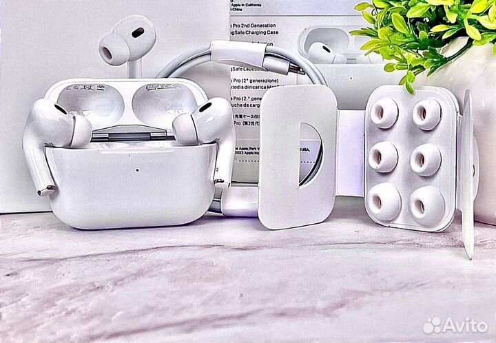 AirPods Pro 2 (iOS 17) (Гарантия+Чехол)