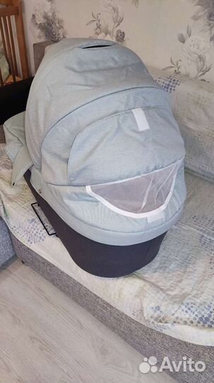 Коляска зимняя детская 1в1 Индиго