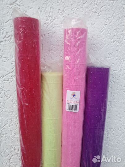 Креп бумага в рулоне