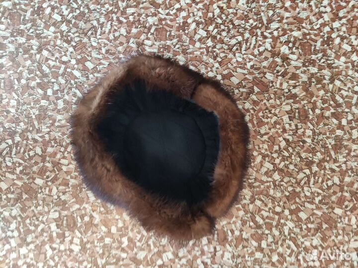 Норковая шапка мужская ушанка
