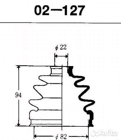 Пыльник шрус Honda Civiс,Orthia,Odyssey,CR-V