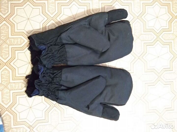 Рукавицы меховые армейские трёхпалые
