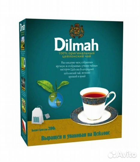 Чёрный чай Чай Dilmah 100 пакетиков