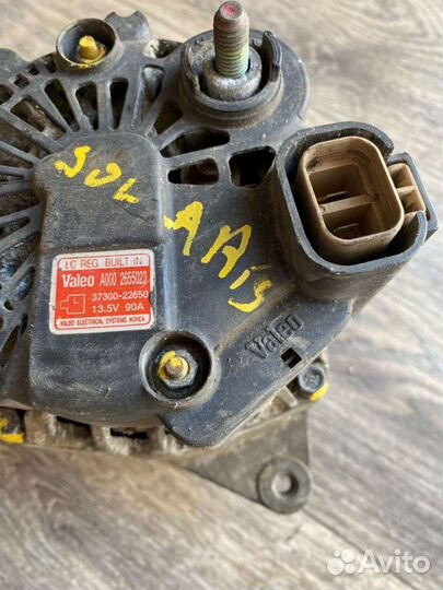 Генератор hyundai solaris 2012г