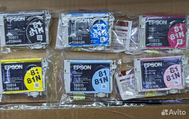 Комплекты картриджей Epson T0817N