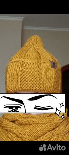 Шапка и шарф новые