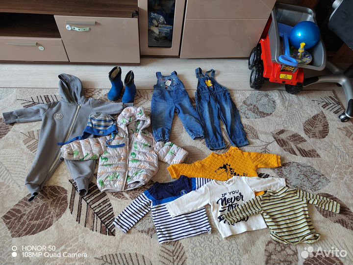 Пакет вещей на мальчика 80 86 размер