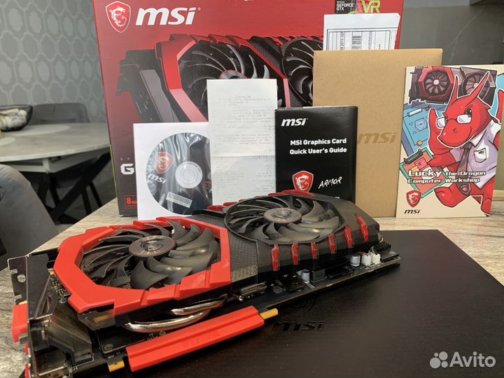 Видеокарта Geforce 1070ti от MSI 8Gb