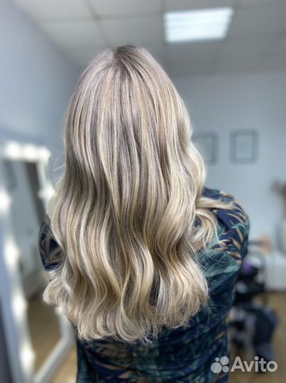 Сложное окрашивание волос, наращивание волос