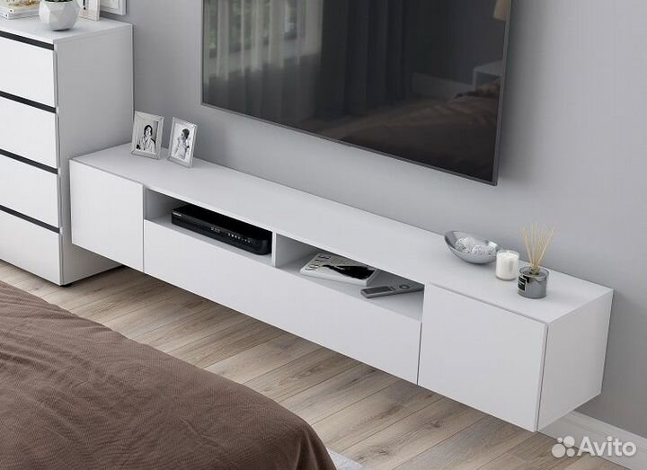Тумба под тв белая