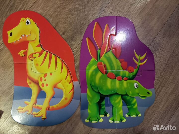 Пазлы макси динозавры