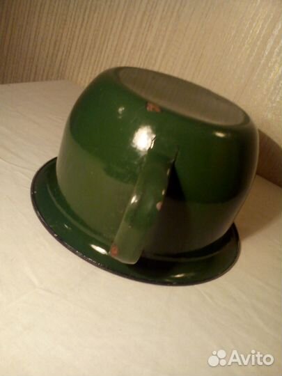 Ночная ваза Горшок металлический Винтаж СССР