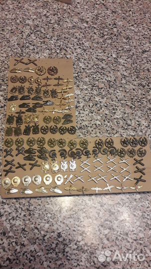 Эмблемы петличные обр. 1943-1955-1958-1970