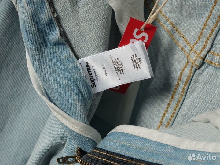 Джинсовые шорты supreme