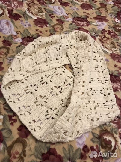 Вязаный шарф ручной работы