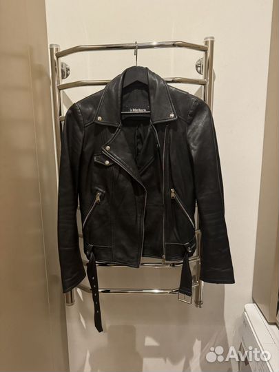 Куртка кожаная черная женская 42-44