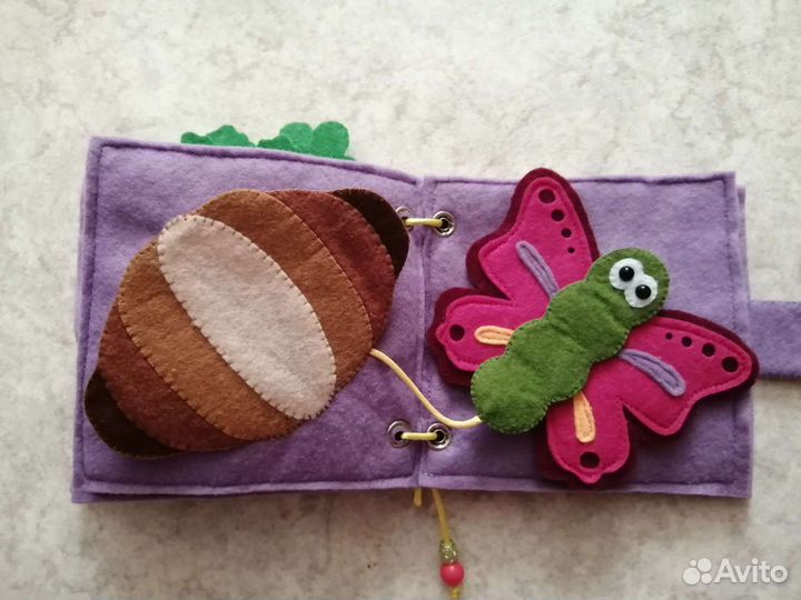 Развивающая книга из фетра 