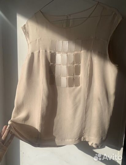 100% шелковый топ premium