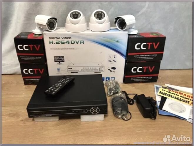 Видеокамеры Видеонаблюдения. Комплекты камер. Wifi