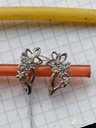 Серьги серебро