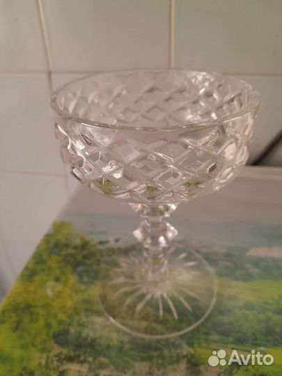 Ваза для варенья хрустальная