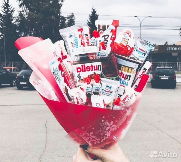 Сладкие букеты, букет из конфет, доставка