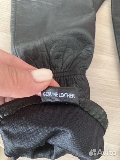Перчатки женские кожаные новые
