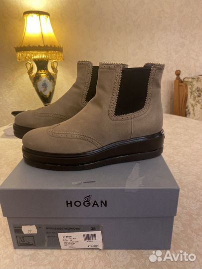 Hogan ботинки женские замшевые