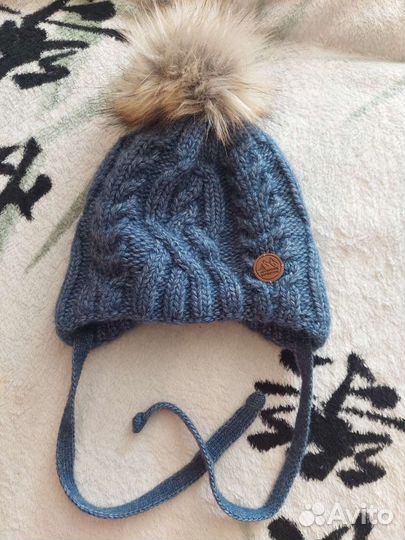 Шапка для мальчика р.46 -48 зима