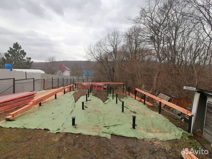 Винтовые сваи под ключ установка