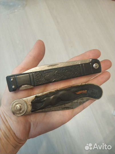 Нож перочинный винтажный нож Белка, Олень и другие
