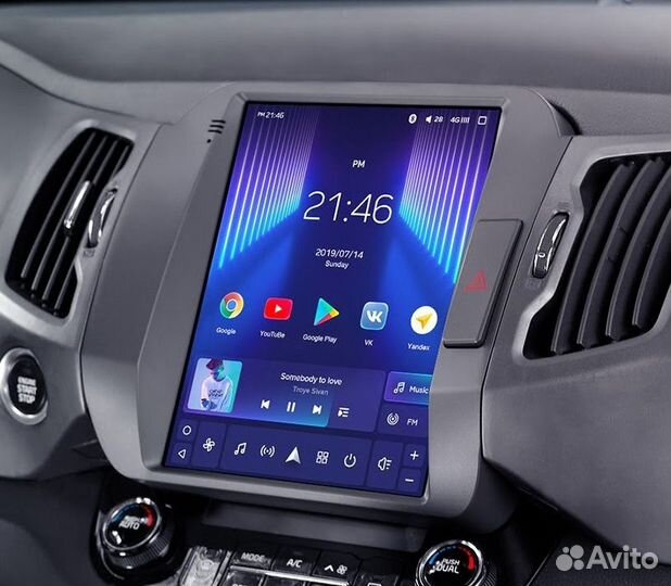 Магнитола Kia Sportage 3 Tesla Android новая