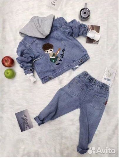Джинсовый костюм для мальчика 92 98