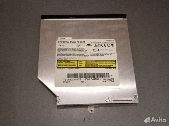 DVD привод TS-L632 для asus Toshiba Samsung