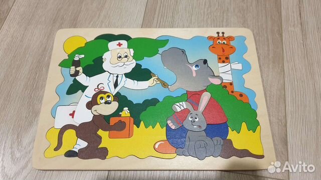 Деревянные пазлы вкладыши