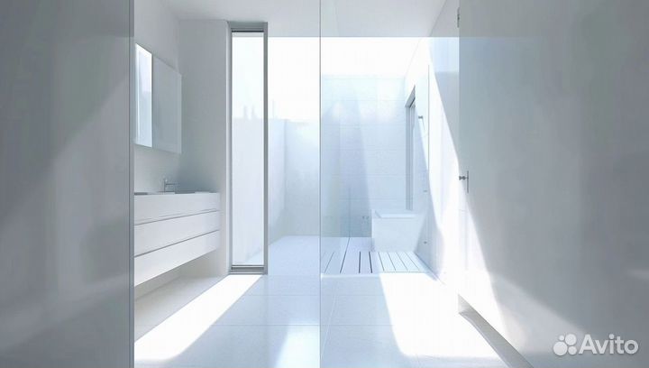 Душевая перегородка из стекла