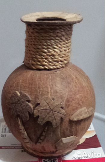 Ваза из кокоса