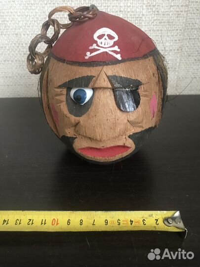 Голова пирата из кокоса - сувенир