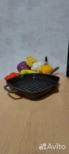 Чугунная сковорода гриль